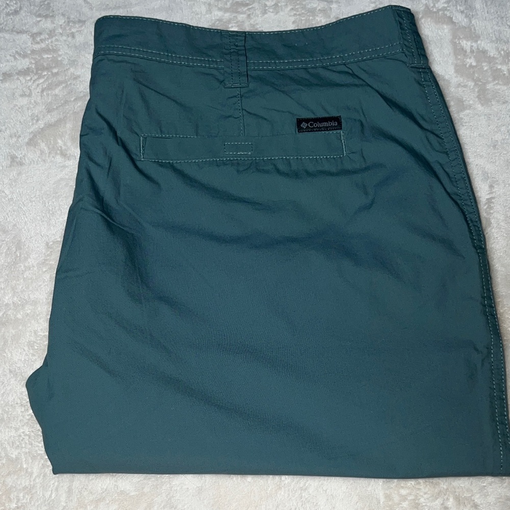 Columbia Sportswear Men’s Chino Pants Deep Sage Green Outdoor Zip Up 42 X 30 - Picture 5 of 12